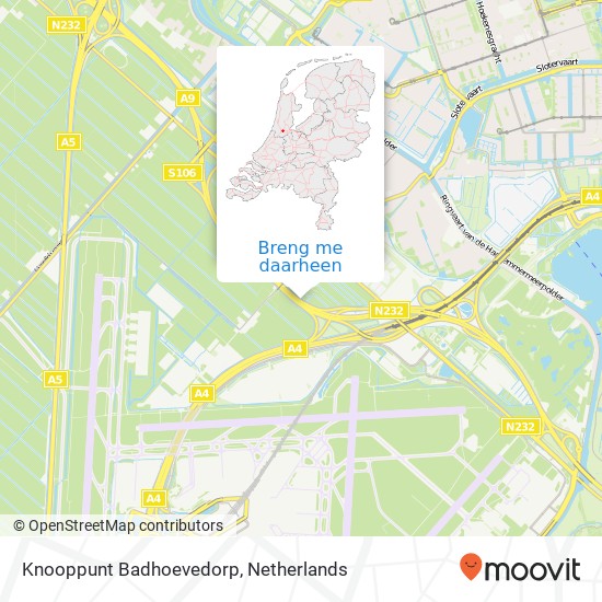 Knooppunt Badhoevedorp, 1171 Luchthaven Schiphol kaart