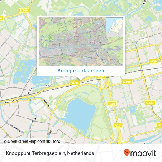 Knooppunt Terbregseplein, 3056 Rotterdam kaart