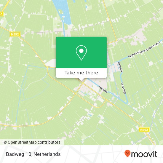 Badweg 10, 8401 BL Gorredijk kaart