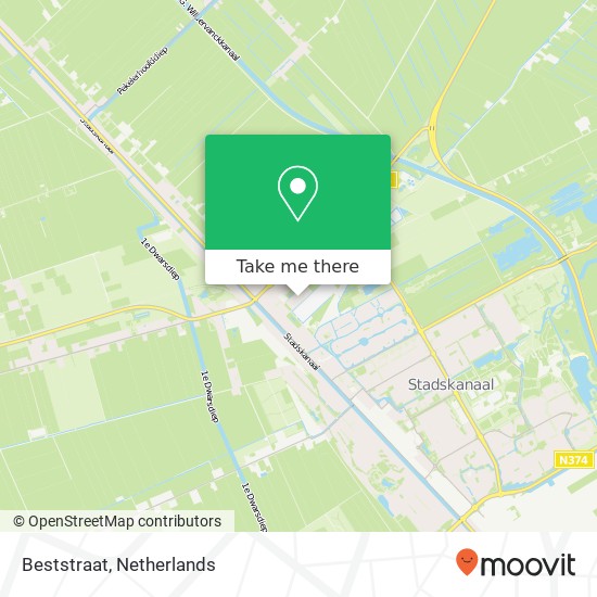 Beststraat, Beststraat, 9501 HV Stadskanaal, Nederland kaart