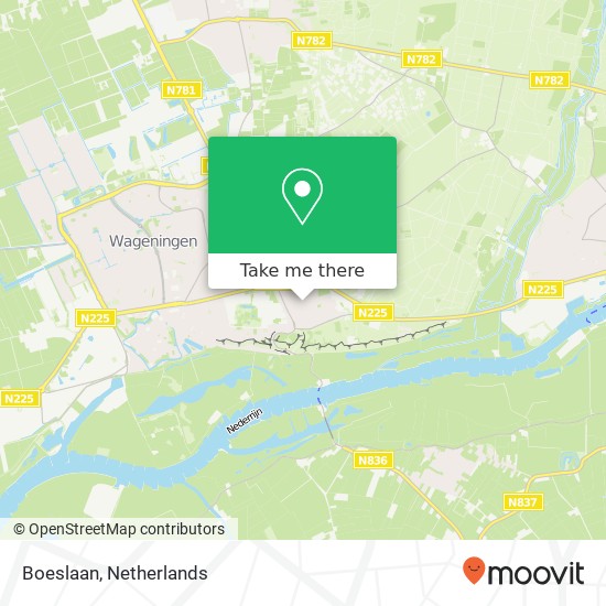 Boeslaan, Boeslaan, 6703 Wageningen, Nederland kaart