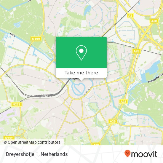 Dreyershofje 1, Dreyershofje 1, 3811 WV Amersfoort, Nederland kaart