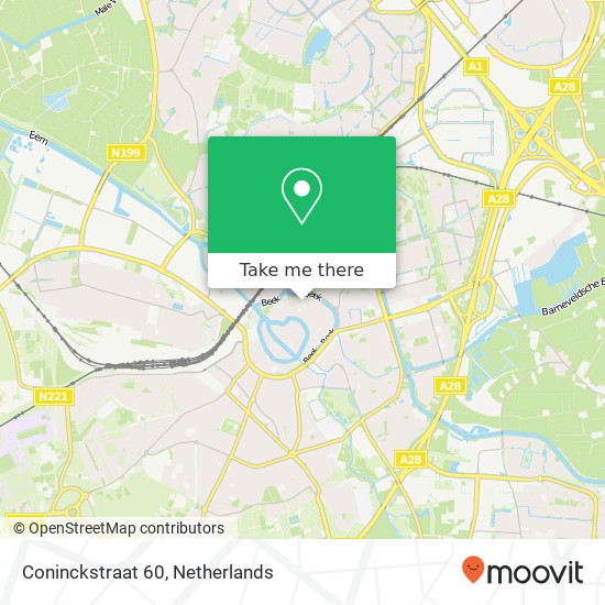 Coninckstraat 60, Coninckstraat 60, 3811 WK Amersfoort, Nederland kaart
