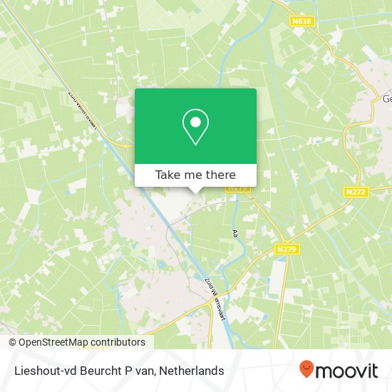 Lieshout-vd Beurcht P van kaart