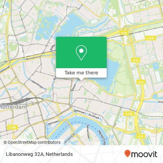 Libanonweg 32A, Libanonweg 32A, 3061 KK Rotterdam, Nederland kaart