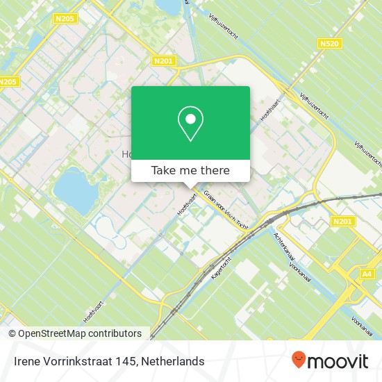 Irene Vorrinkstraat 145, 2135 SV Hoofddorp kaart