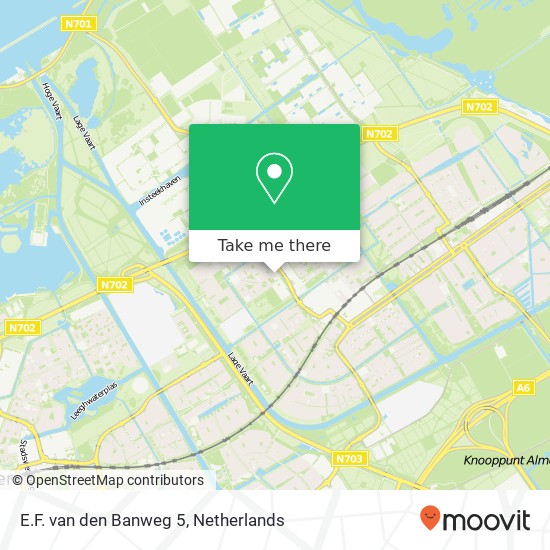 E.F. van den Banweg 5, 1333 JA Almere-Buiten kaart