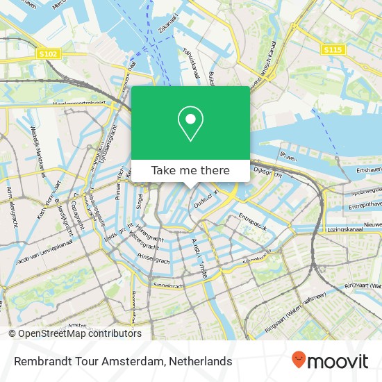 Rembrandt Tour Amsterdam kaart