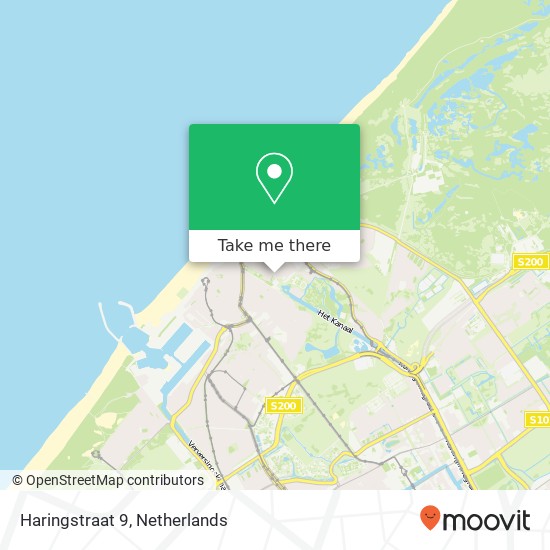 Haringstraat 9, 2586 XT Scheveningen kaart