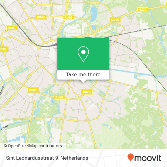 Sint Leonardusstraat 9, 5614 ED Eindhoven kaart