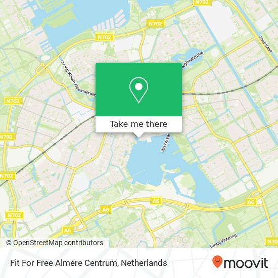Fit For Free Almere Centrum, Schipperplein 2 kaart