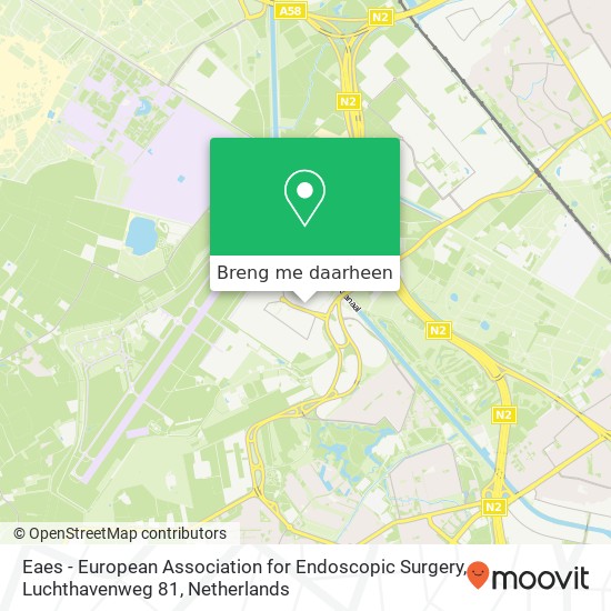Eaes - European Association for Endoscopic Surgery, Luchthavenweg 81 kaart