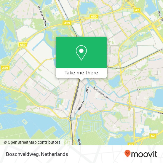 Boschveldweg, 5211 VD 's-Hertogenbosch (Den Bosch) kaart