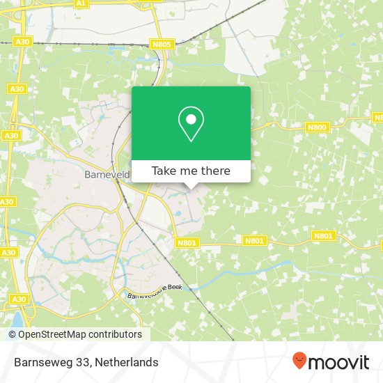 Barnseweg 33, 3773 BB Barneveld kaart