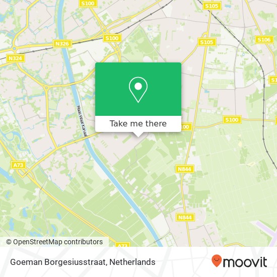 Goeman Borgesiusstraat, 6535 VS Nijmegen kaart