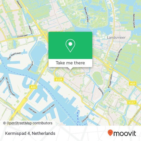 Kermispad 4, 1033 ZC Amsterdam kaart