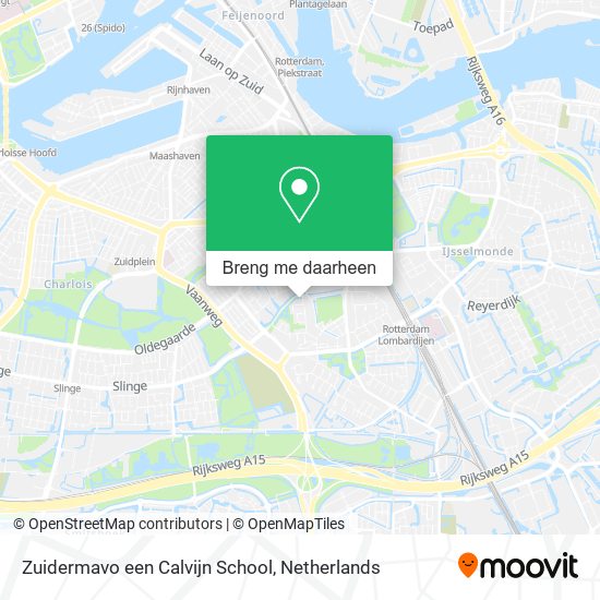Zuidermavo een Calvijn School kaart