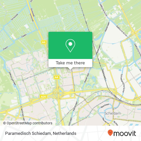Paramedisch Schiedam, Bachplein 588 kaart
