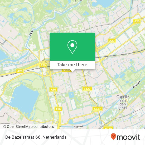 De Bazelstraat 66, De Bazelstraat 66, 3067 EA Rotterdam, Nederland kaart