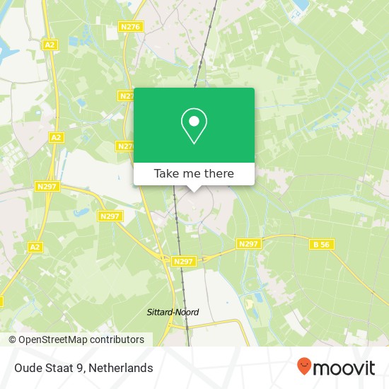 Oude Staat 9, 6118 AW Nieuwstadt kaart