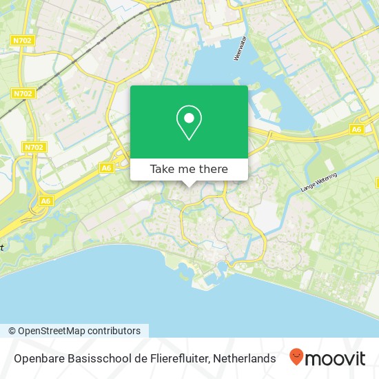 Openbare Basisschool de Flierefluiter, Bosgouw 235 kaart