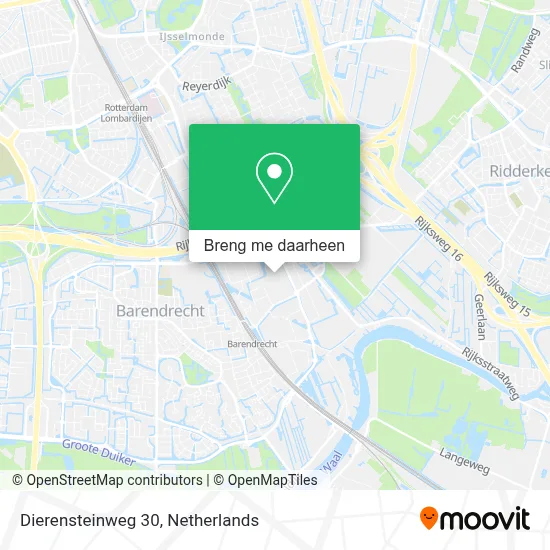 Dierensteinweg 30 kaart