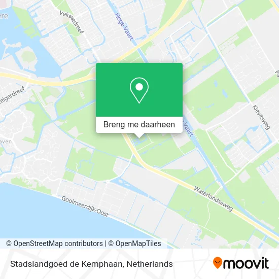 Stadslandgoed de Kemphaan kaart