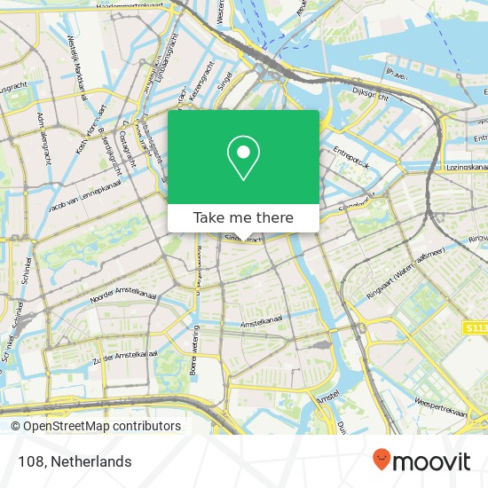 108, 108, Stadhouderskade 90, 1073 AV Amsterdam, Nederland kaart