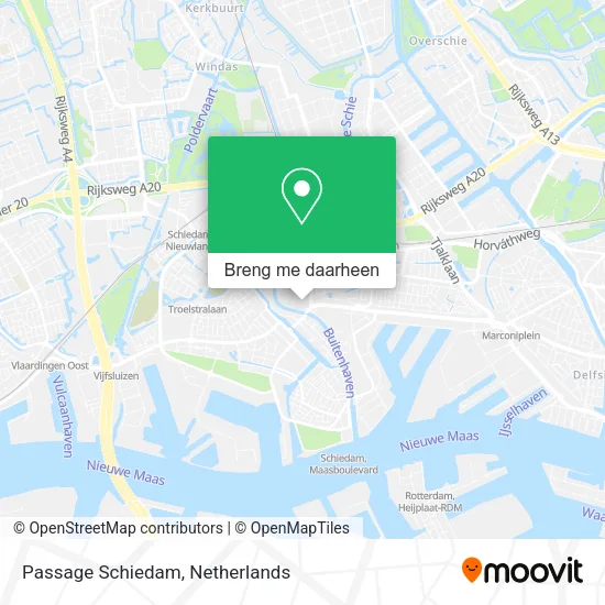 Passage Schiedam kaart
