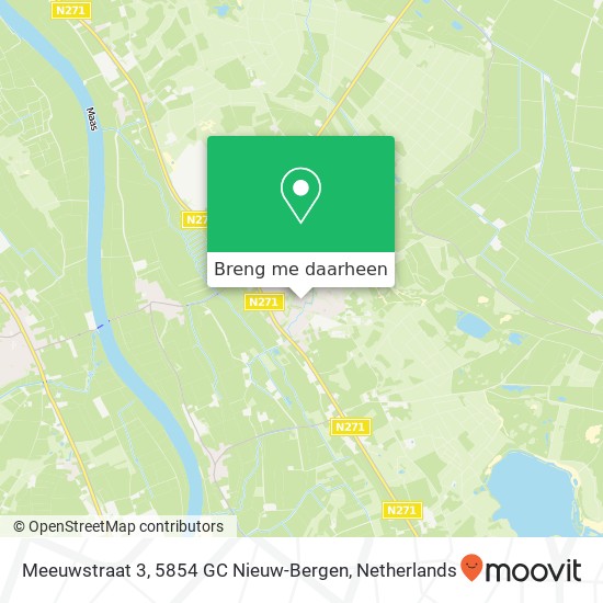 Meeuwstraat 3, 5854 GC Nieuw-Bergen kaart