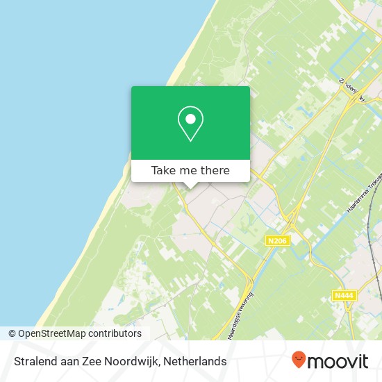 Stralend aan Zee Noordwijk, Westerbaan 10 kaart