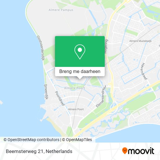 Beemsterweg 21 kaart