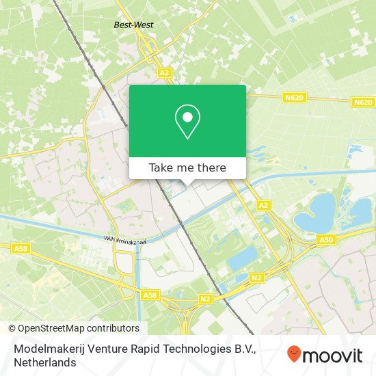 Modelmakerij Venture Rapid Technologies B.V., Ambachtsweg 4 kaart