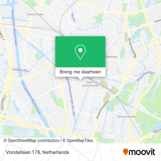 Vondellaan 178 kaart
