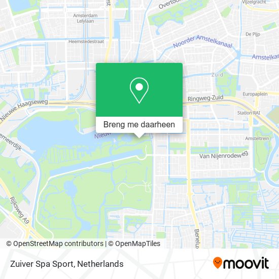 Zuiver Spa Sport kaart