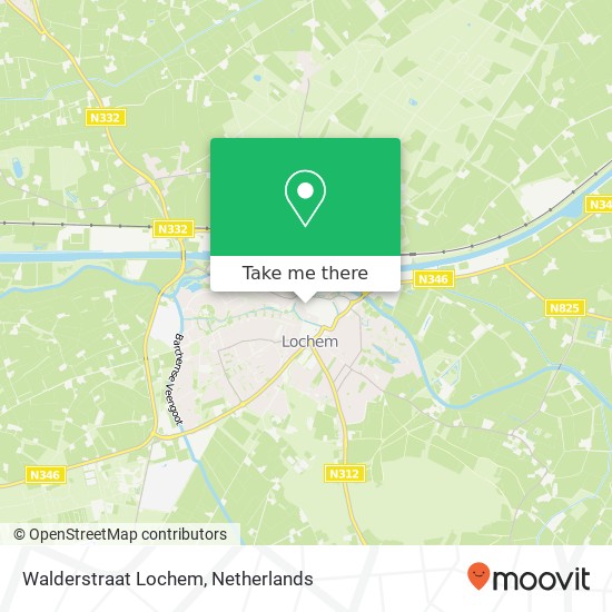 Walderstraat Lochem kaart
