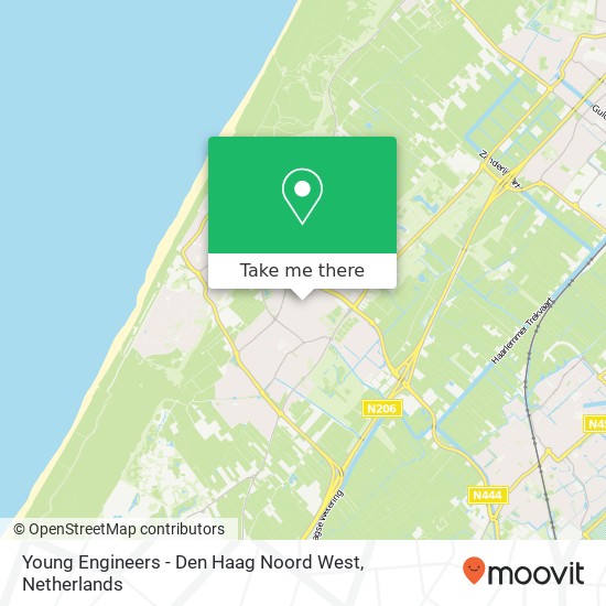 Young Engineers - Den Haag Noord West, Boerenburgerweg 13 kaart