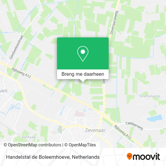 Handelstal de Boleemhoeve kaart