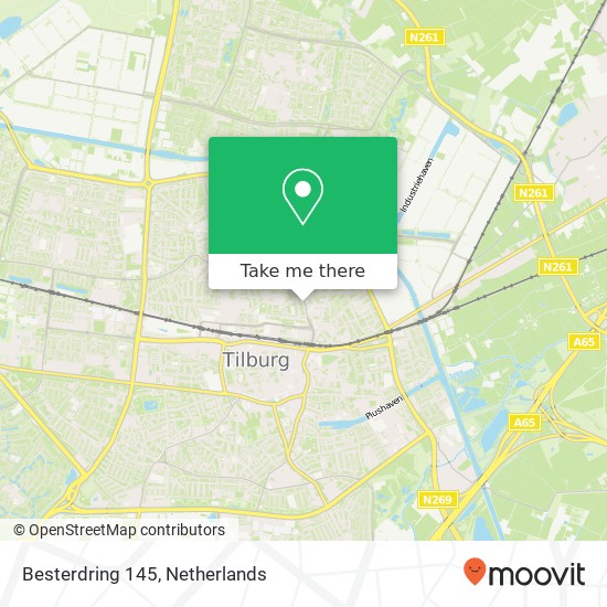 Besterdring 145, 5014 HJ Tilburg kaart