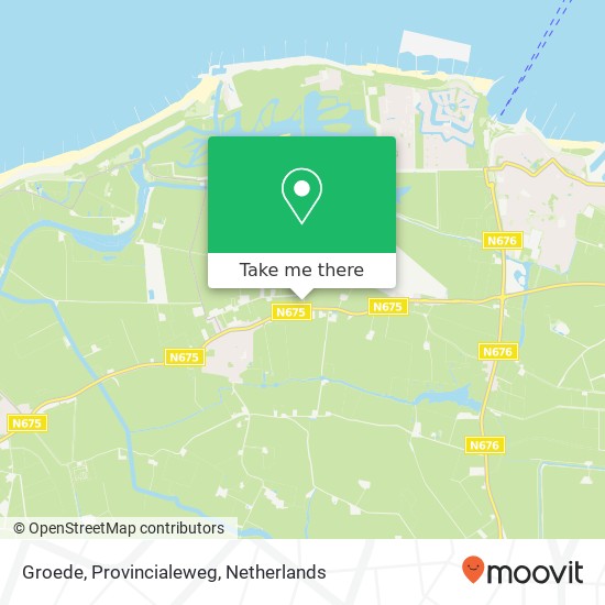 Groede, Provincialeweg kaart