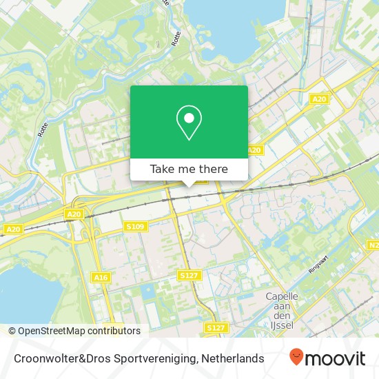 Croonwolter&Dros Sportvereniging, Marten Meesweg 25 kaart