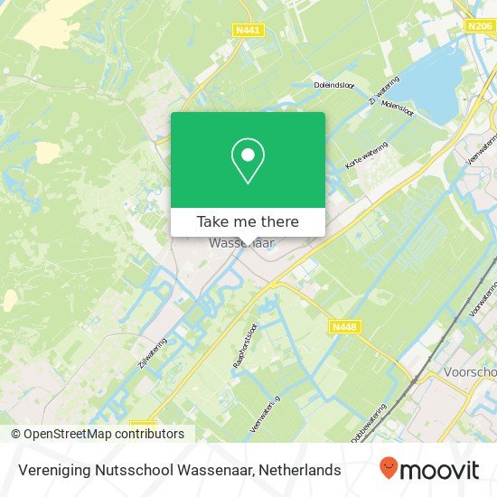 Vereniging Nutsschool Wassenaar, Zijllaan 39 kaart