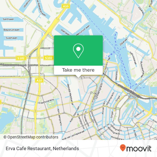 Erva Cafe Restaurant, Watertorenplein kaart