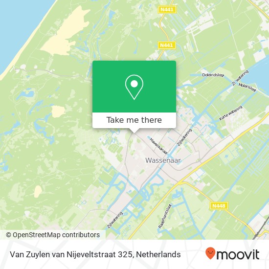 Van Zuylen van Nijeveltstraat 325, 2242 MA Wassenaar kaart