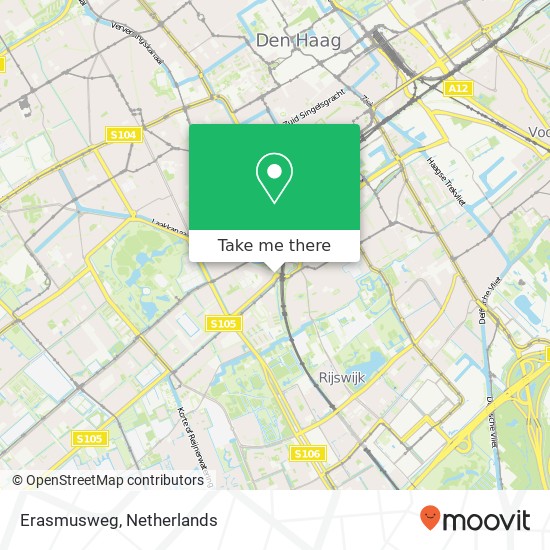 Erasmusweg, 2531 Den Haag kaart