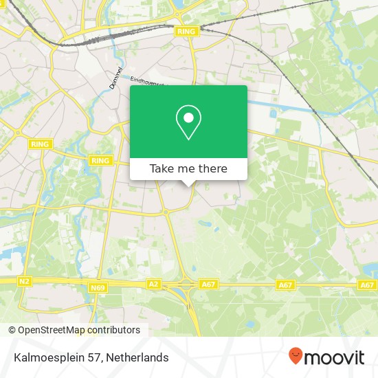 Kalmoesplein 57, Kalmoesplein 57, 5643 Eindhoven, Nederland kaart