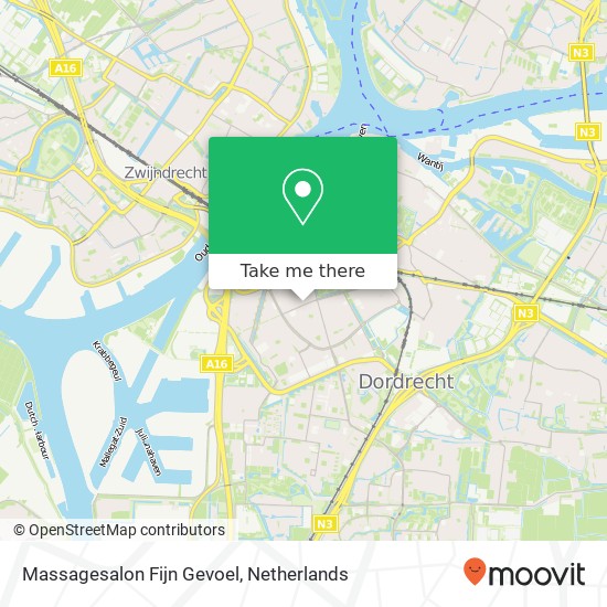 Massagesalon Fijn Gevoel, Brederodestraat 22 kaart