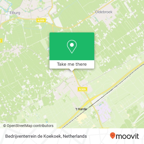 Bedrijventerrein de Koekoek kaart