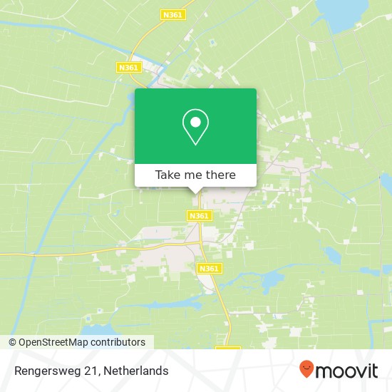 Rengersweg 21, Rengersweg 21, 9062 EA Oentsjerk, Nederland kaart