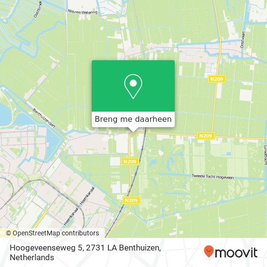 Hoogeveenseweg 5, 2731 LA Benthuizen kaart